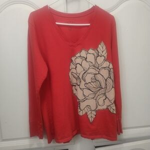 Old Navy Women’s XL Floral Top Boho Y2K Earthy Festival Cottagecore Botanical